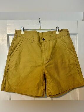 Patagonia Men’s Golden Tan Flat-Front Shorts